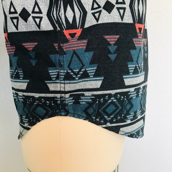 Aztec Pattern Button Down Top - Picture 7 of 8